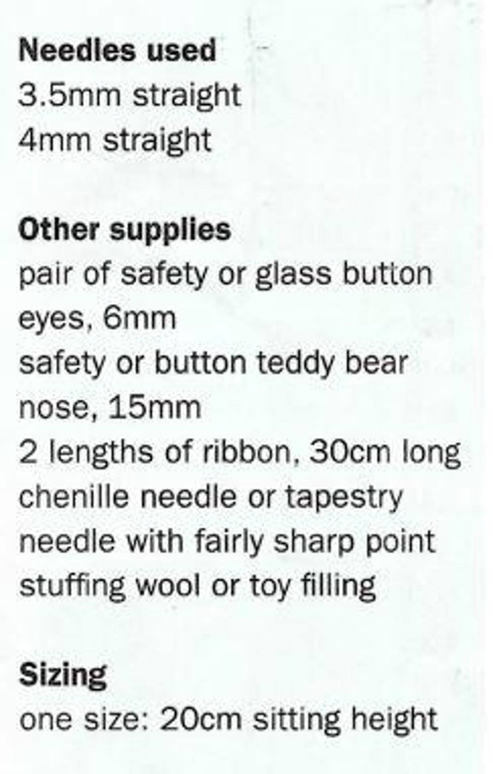 Chunky Wool Teddy Bear Knitting Pattern, Easy Beginner Toys, PDF Download