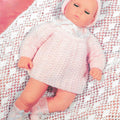 Easy Doll Clothes Knitting Patterns, Size 22" Baby Dolls, PDF Download