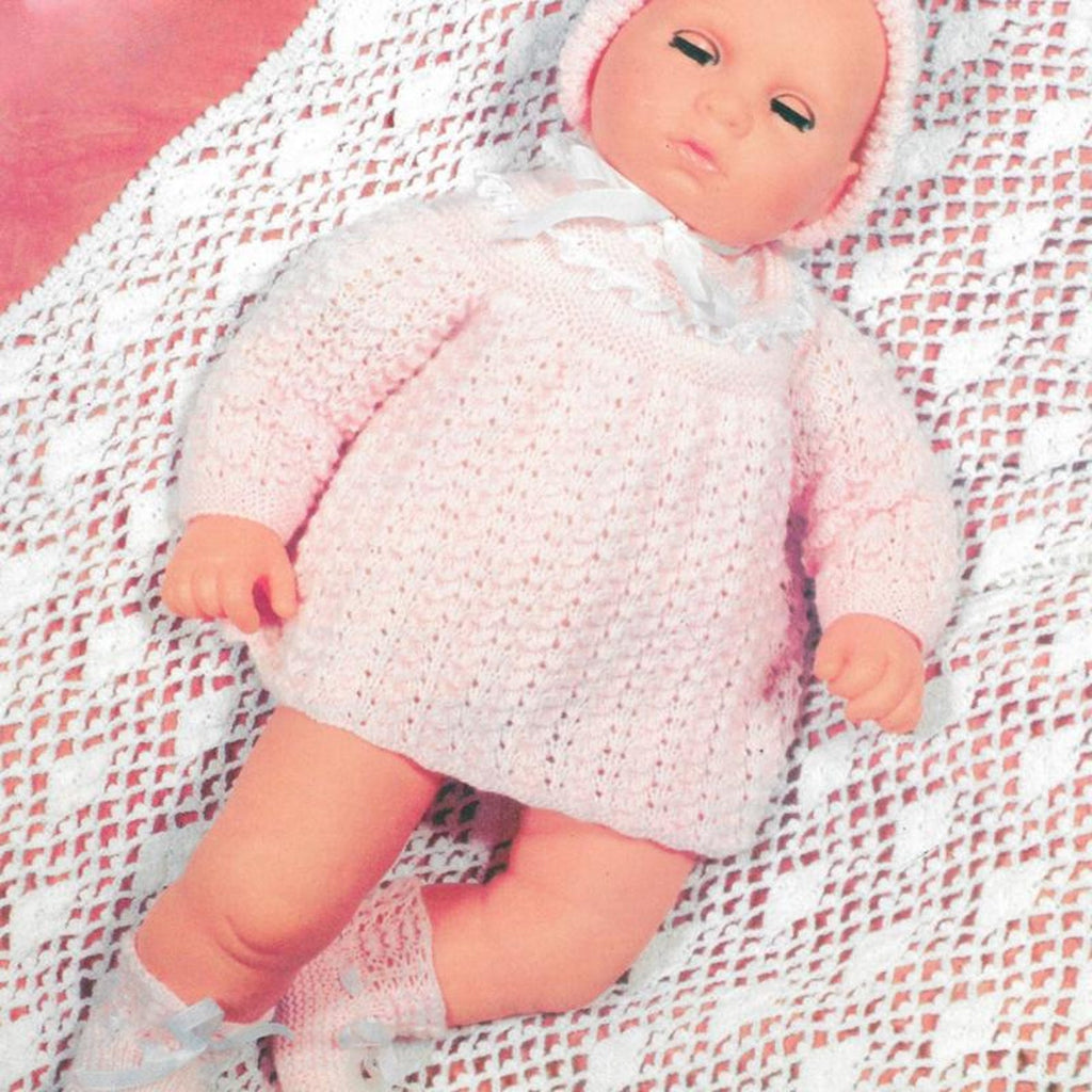 Easy Doll Clothes Knitting Patterns, Size 22" Baby Dolls, PDF Download