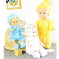 Dolls Clothes Knitting Patterns, Size 12-16" Baby Dolls, PDF Download
