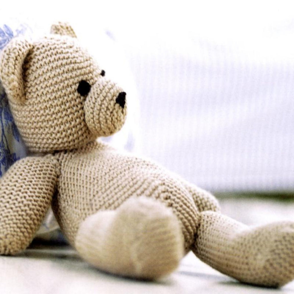 Teddy Bear Knitting Pattern, Easy Garter Stitch Teddies Toy, PDF Pattern