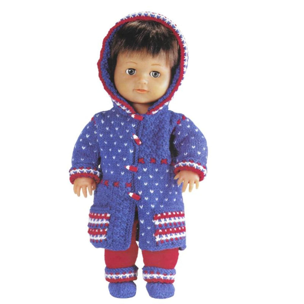 Dolls Clothes Knitting Pattern, Size 12" - 22" Dolls Height, PDF Download
