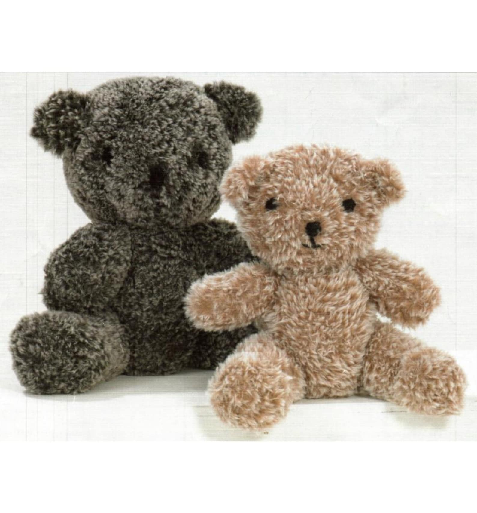 Chunky Wool Teddy Bears Knitting Patterns, Easy Teddies Toys, 13-16" Tall, PDF Download
