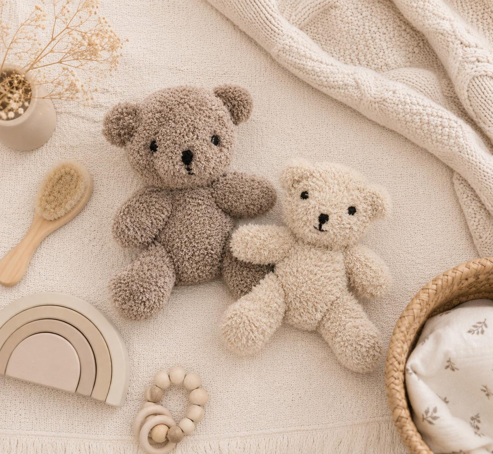 Chunky Wool Teddy Bears Knitting Patterns, Easy Teddies Toys, 13-16" Tall, PDF Download